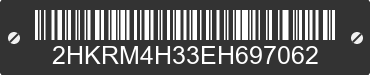 2014 HONDA CR-V 2HKRM4H33EH697062 VIN decoded