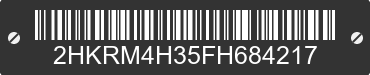 2015 HONDA CR-V 2HKRM4H35FH684217 VIN decoded