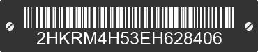 2014 HONDA CR-V 2HKRM4H53EH628406 VIN decoded