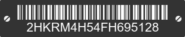 2015 HONDA CR-V 2HKRM4H54FH695128 VIN decoded