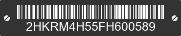 2015 HONDA CR-V 2HKRM4H55FH600589 VIN decoded