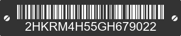 2016 HONDA CR-V 2HKRM4H55GH679022 VIN decoded