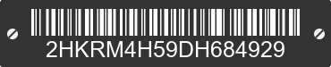 2013 HONDA CR-V 2HKRM4H59DH684929 VIN decoded