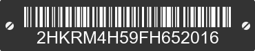 2015 HONDA CR-V 2HKRM4H59FH652016 VIN decoded