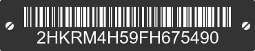2015 HONDA CR-V 2HKRM4H59FH675490 VIN decoded