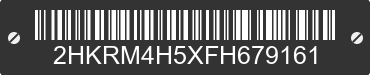 2015 HONDA CR-V 2HKRM4H5XFH679161 VIN decoded