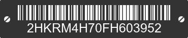 2015 HONDA CR-V 2HKRM4H70FH603952 VIN decoded