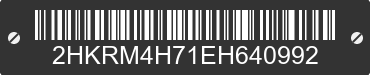2014 HONDA CR-V 2HKRM4H71EH640992 VIN decoded
