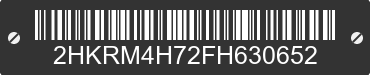 2015 HONDA CR-V 2HKRM4H72FH630652 VIN decoded