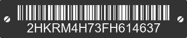 2015 HONDA CR-V 2HKRM4H73FH614637 VIN decoded