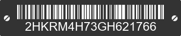 2016 HONDA CR-V 2HKRM4H73GH621766 VIN decoded