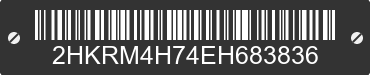 2014 HONDA CR-V 2HKRM4H74EH683836 VIN decoded