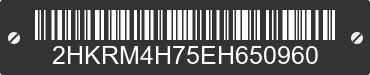 2014 HONDA CR-V 2HKRM4H75EH650960 VIN decoded