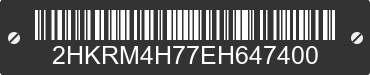 2014 HONDA CR-V 2HKRM4H77EH647400 VIN decoded
