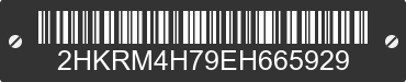 2014 HONDA CR-V 2HKRM4H79EH665929 VIN decoded