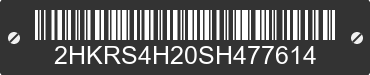 2025 HONDA CR-V 2HKRS4H20SH477614 VIN decoded