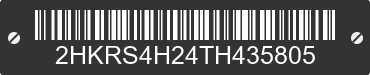 2026 HONDA CR-V 2HKRS4H24TH435805 VIN decoded