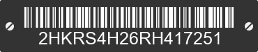 2024 HONDA CR-V 2HKRS4H26RH417251 VIN decoded