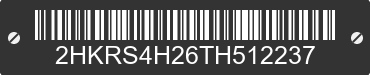 2026 HONDA CR-V 2HKRS4H26TH512237 VIN decoded