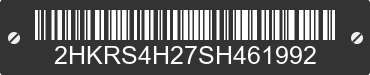 2025 HONDA CR-V 2HKRS4H27SH461992 VIN decoded