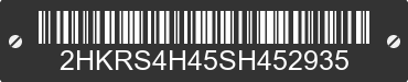 2025 HONDA CR-V 2HKRS4H45SH452935 VIN decoded