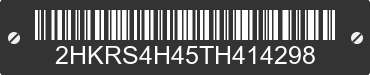 2026 HONDA CR-V 2HKRS4H45TH414298 VIN decoded