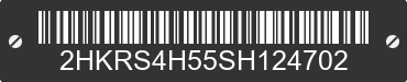 2025 HONDA CR-V 2HKRS4H55SH124702 VIN decoded