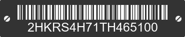 2026 HONDA CR-V 2HKRS4H71TH465100 VIN decoded