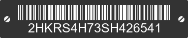 2025 HONDA CR-V 2HKRS4H73SH426541 VIN decoded