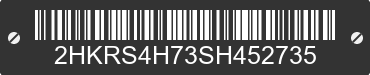 2025 HONDA CR-V 2HKRS4H73SH452735 VIN decoded
