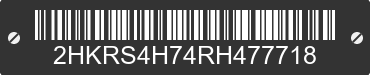 2024 HONDA CR-V 2HKRS4H74RH477718 VIN decoded