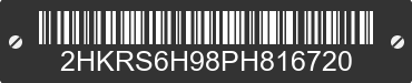 2023 HONDA CR-V 2HKRS6H98PH816720 VIN decoded