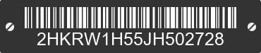 2018 HONDA CR-V 2HKRW1H55JH502728 VIN decoded