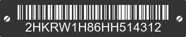 2017 HONDA CR-V 2HKRW1H86HH514312 VIN decoded