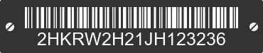 2018 HONDA CR-V 2HKRW2H21JH123236 VIN decoded