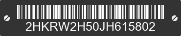 2018 HONDA CR-V 2HKRW2H50JH615802 VIN decoded