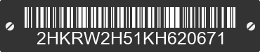 2019 HONDA CR-V 2HKRW2H51KH620671 VIN decoded
