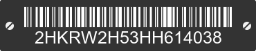 2017 HONDA CR-V 2HKRW2H53HH614038 VIN decoded