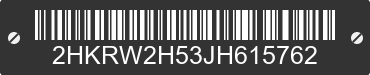 2018 HONDA CR-V 2HKRW2H53JH615762 VIN decoded