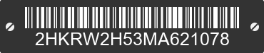 2021 HONDA CR-V 2HKRW2H53MA621078 VIN decoded