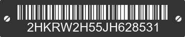 2018 HONDA CR-V 2HKRW2H55JH628531 VIN decoded