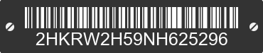 2022 HONDA CR-V 2HKRW2H59NH625296 VIN decoded