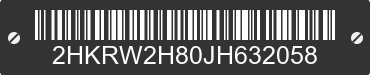 2018 HONDA CR-V 2HKRW2H80JH632058 VIN decoded