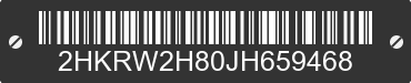 2018 HONDA CR-V 2HKRW2H80JH659468 VIN decoded