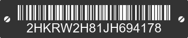 2018 HONDA CR-V 2HKRW2H81JH694178 VIN decoded