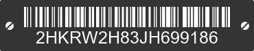2018 HONDA CR-V 2HKRW2H83JH699186 VIN decoded