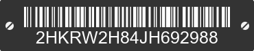 2018 HONDA CR-V 2HKRW2H84JH692988 VIN decoded