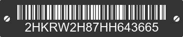 2017 HONDA CR-V 2HKRW2H87HH643665 VIN decoded