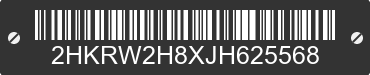 2018 HONDA CR-V 2HKRW2H8XJH625568 VIN decoded