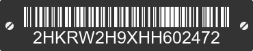 2017 HONDA CR-V 2HKRW2H9XHH602472 VIN decoded